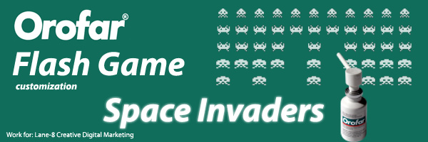 Orofar “Space Invaders” Flash Game